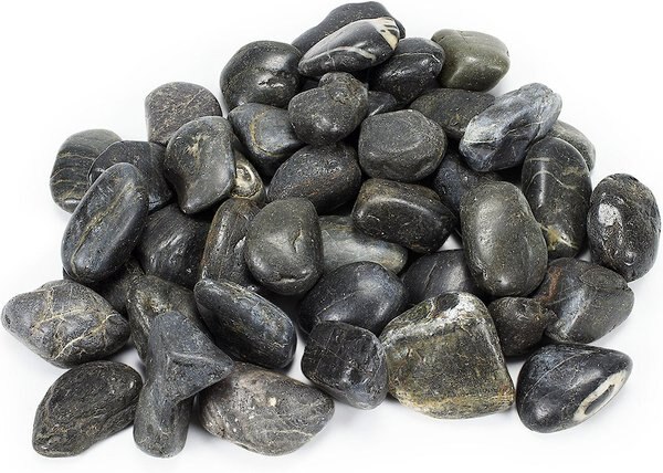 Aquascape Black River Pond Pebbles， 22-lb bag