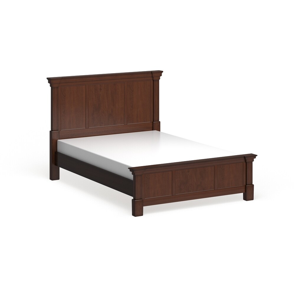 The Aspen Collection Rustic Cherry Queen Bed by Homestyles