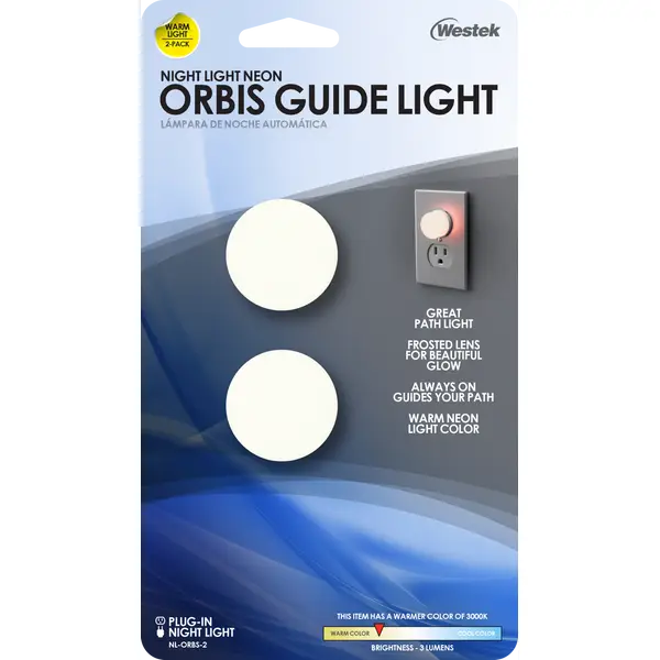 Westek Orbis Guide Neon Night Light 2-Pack