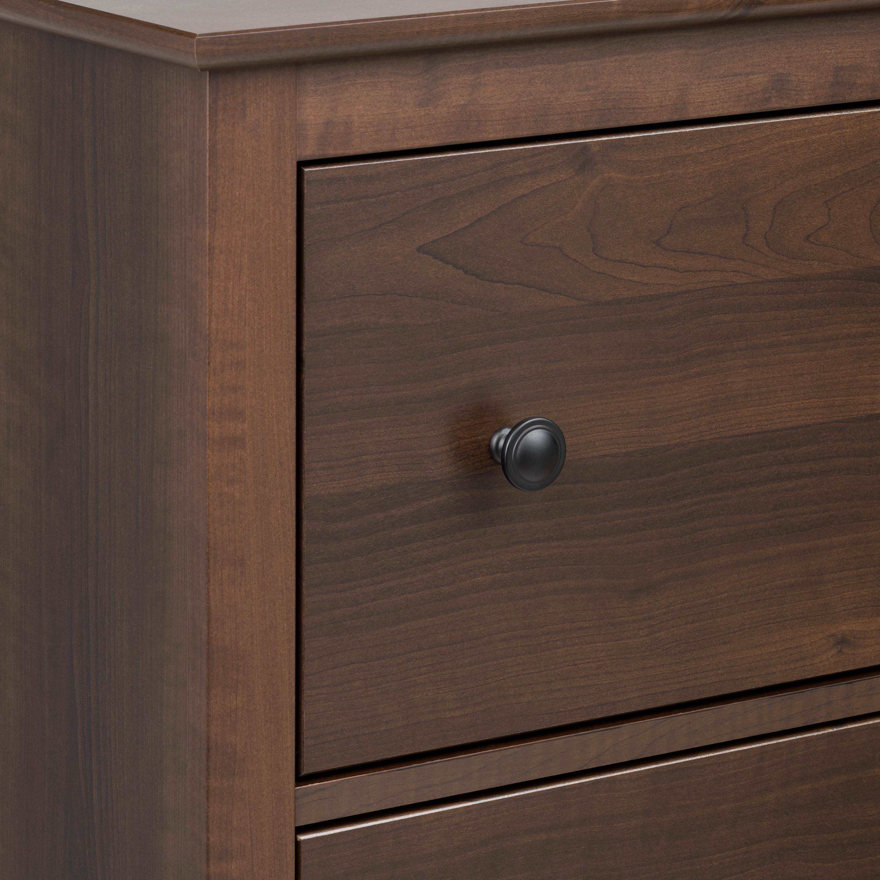 Prepac Yaletown Modern 4-Drawer Vertical Chest, Espresso