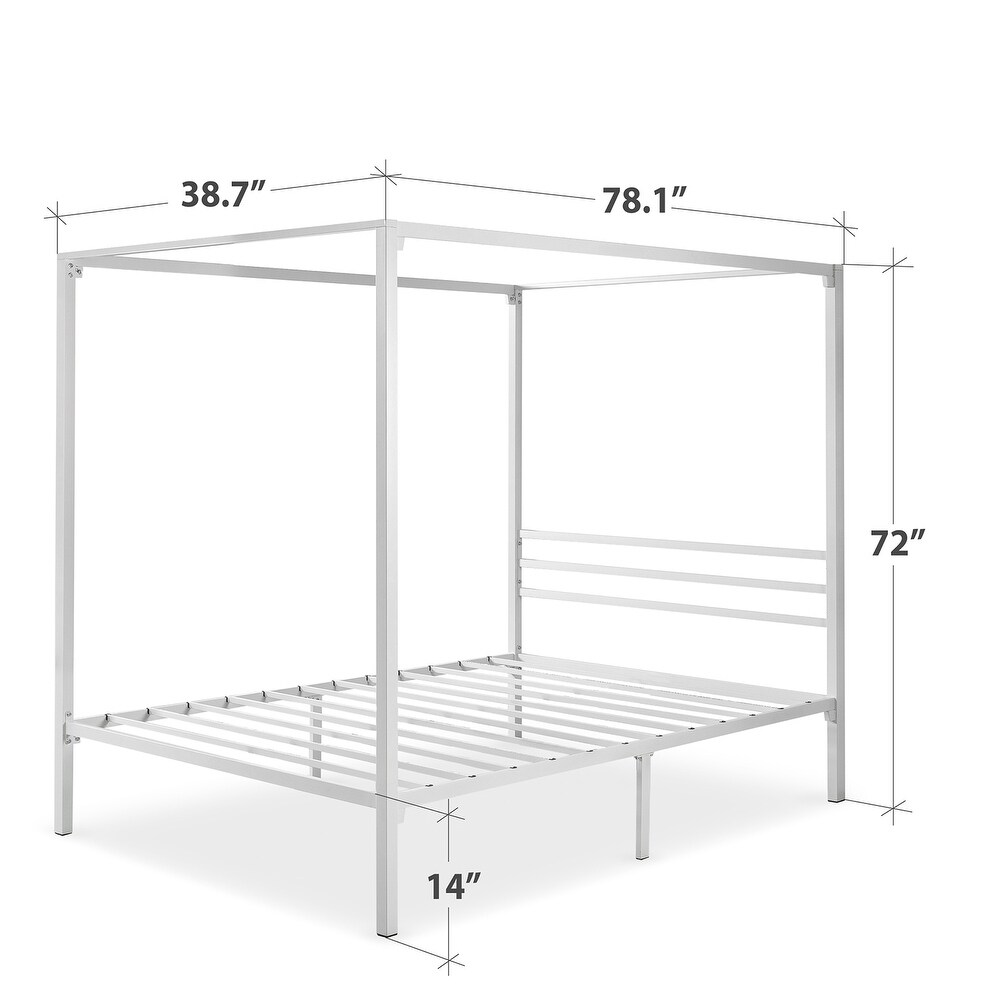 Priage by ZINUS Metal Canopy Platform Bed Frame