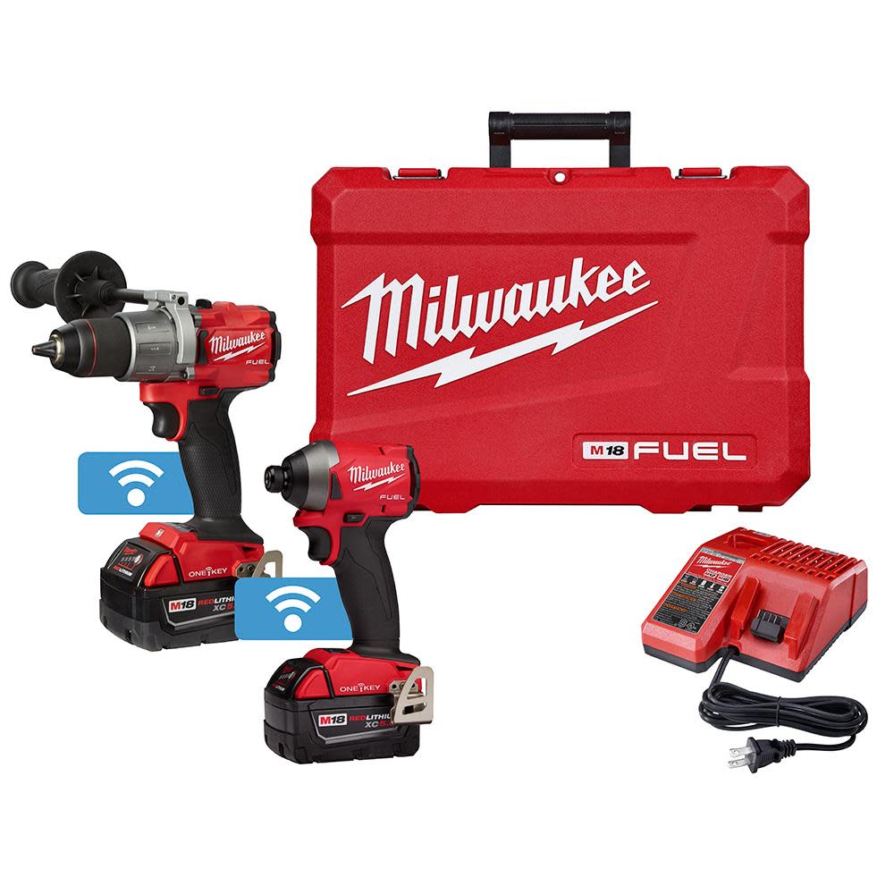 Milwaukee M18 FUEL Hammer Drill/Impact with One Key Combo Kit