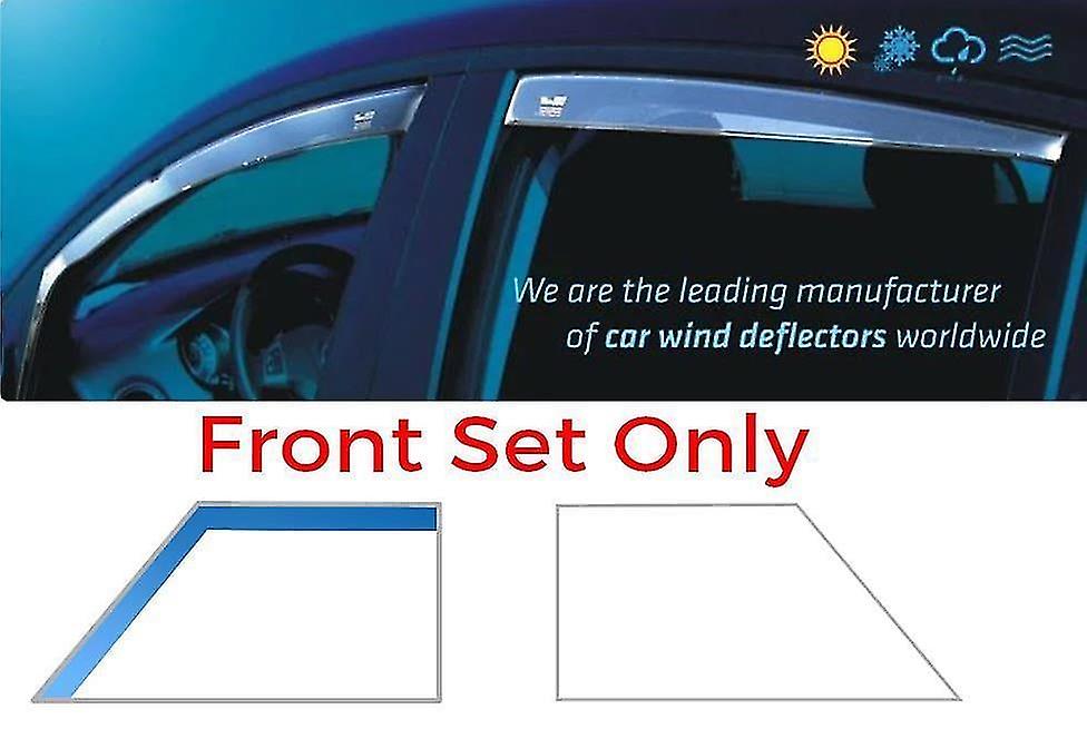 Front Wind Deflectors For Renault Clio 2005-2011 3 door Tinted