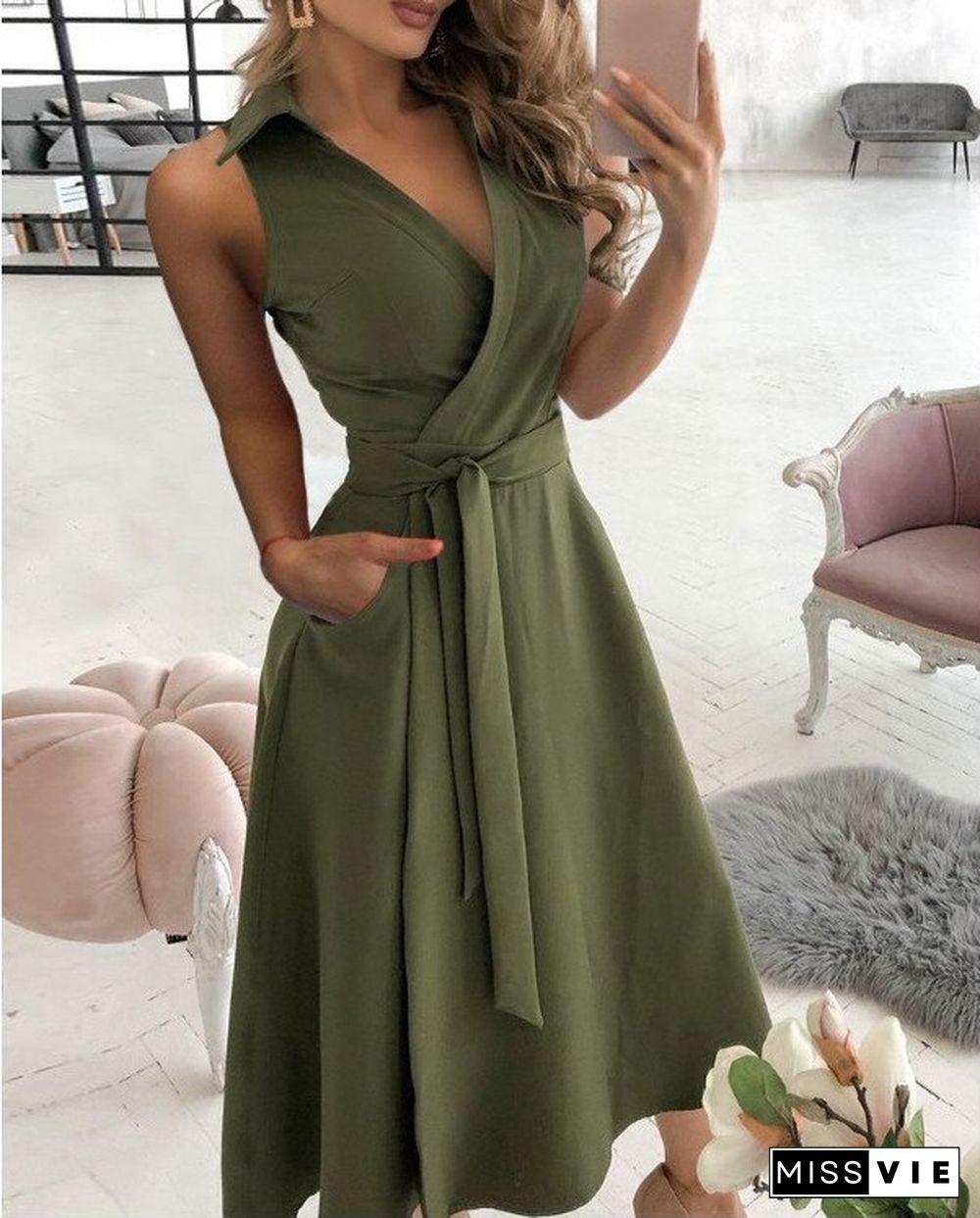 Spring/Summer Fashion Long Sleeve V-Neck Printed Hip Dress Women's High Waist Bodycon Dress Vestido Feminino