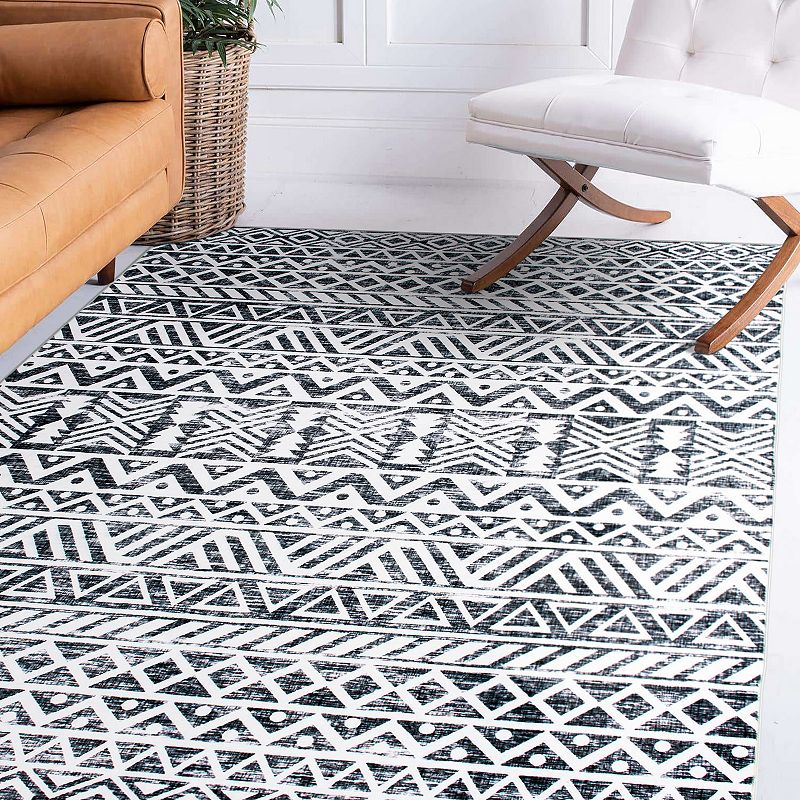 World Rug Gallery Austin Contemporary Machine Washable Rug