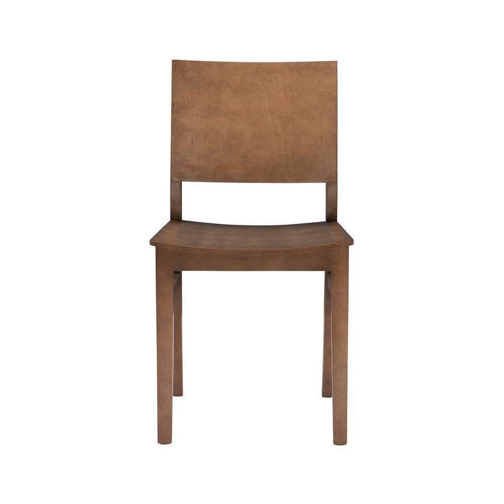 Linon Home Decor Parker Natural Wood Back and Seat Dining Chair (Set of 2) THDAC3748