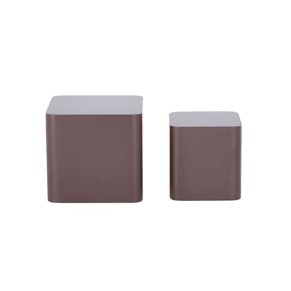 MDF Nesting Table Rround Side Table (Set of 2)