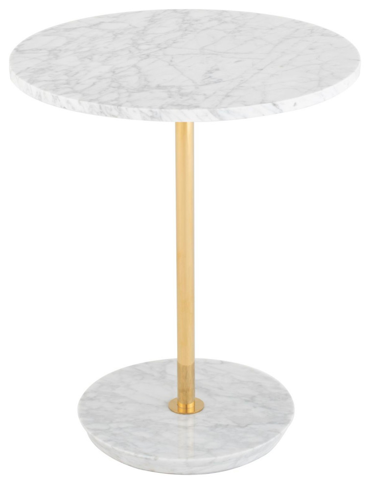 Nuevo Furniture Aida Side Table in White   Contemporary   Side Tables And End Tables   by Unlimited Furniture Group  Houzz