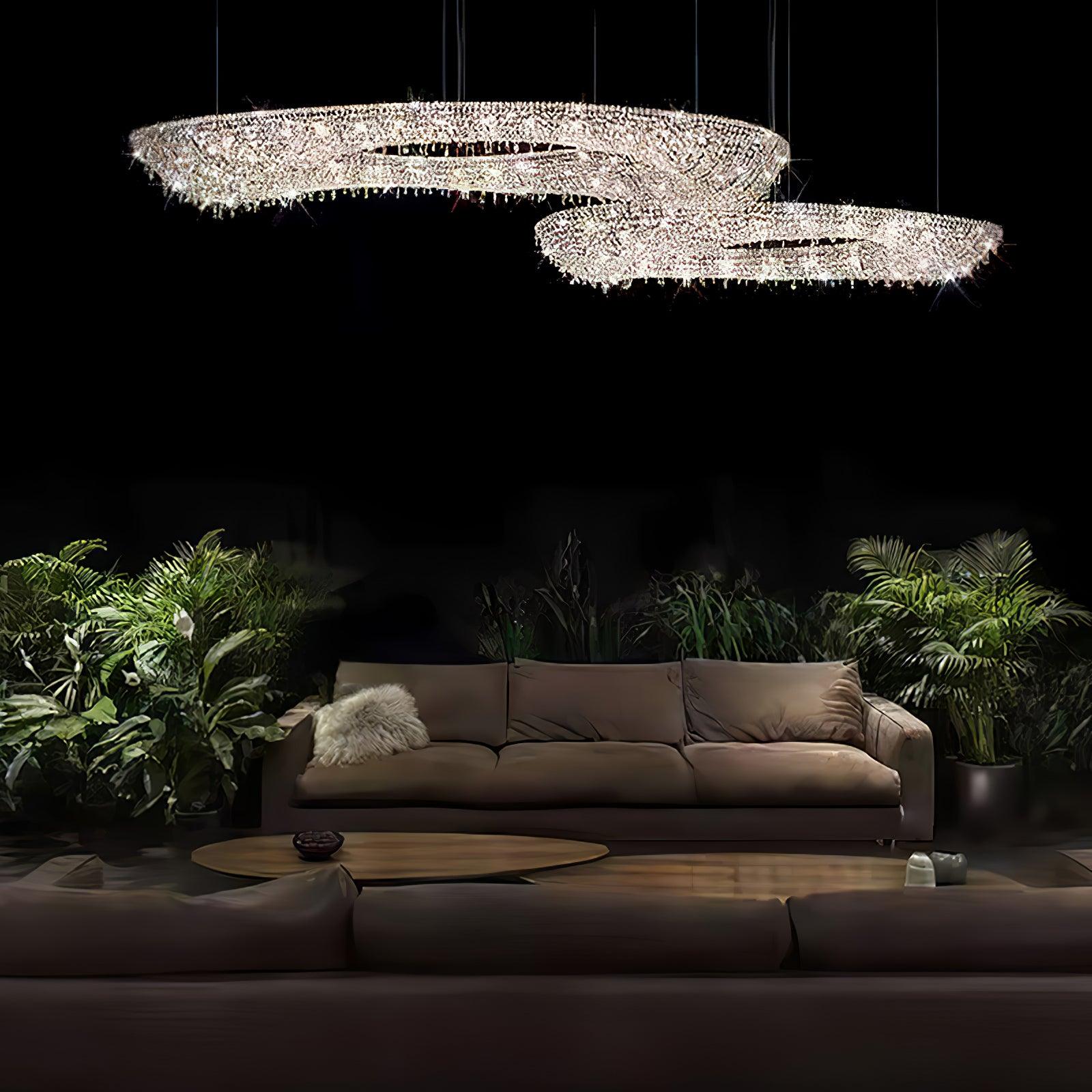 Modern Round Crystal Chandelier