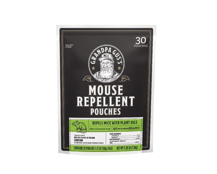 Grandpa Guss Mouse Repellant Pouch， 30 Pack - GPP-30-6