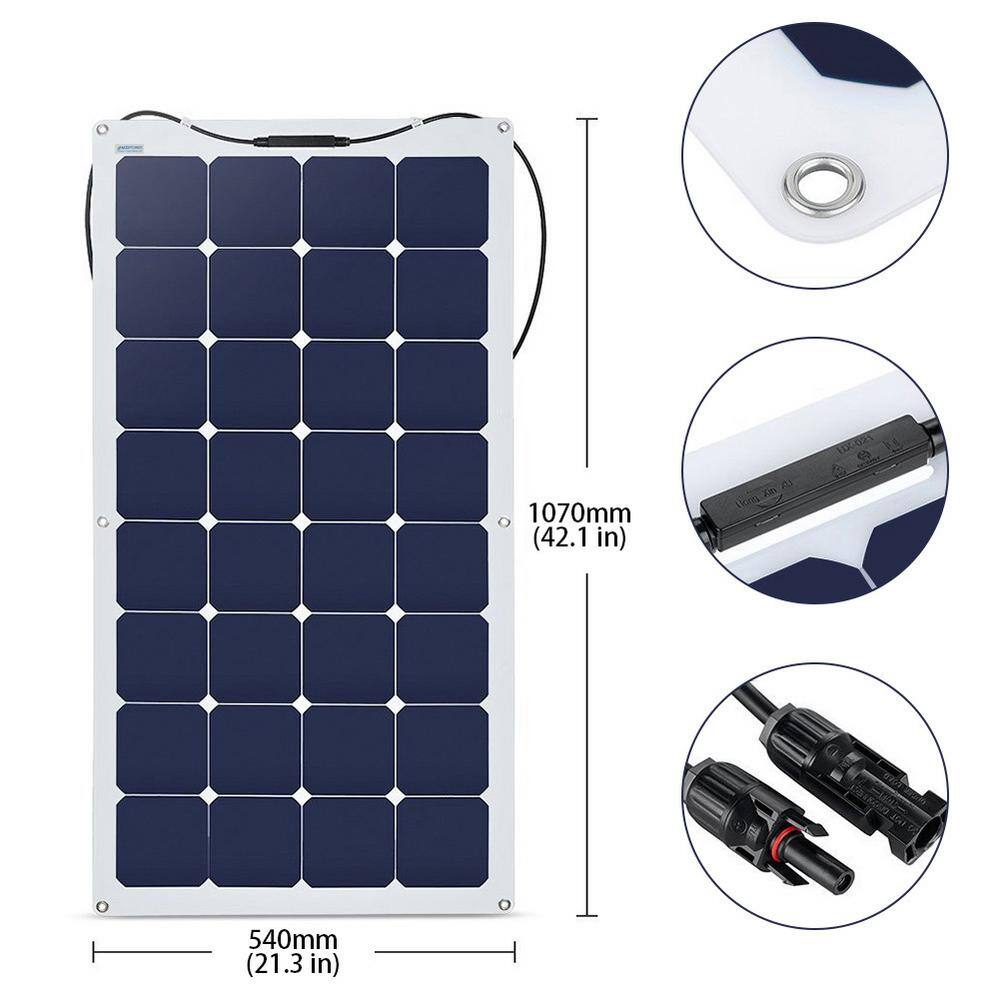 ACOPower 220-Watt Flexible Monocrystalline OffGrid Solar Power Kit with 2 x 110-Watt Solar Panel 30 Amp MPPT Charge Controller FLK-220W30A