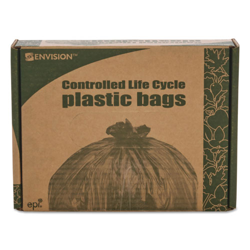 Stout Controlled Life-Cycle Plastic Trash Bags | 13 gal， 0.7 mil， 24