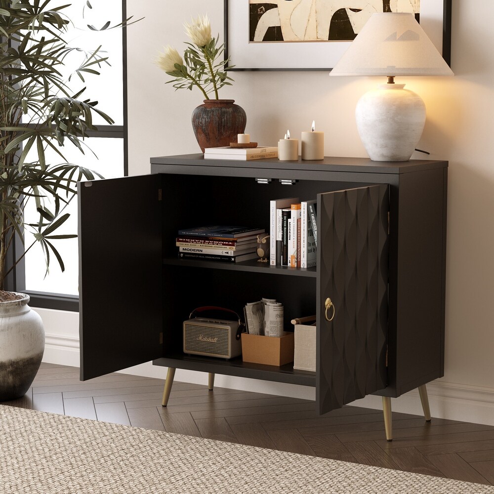 S.Fyronti Modern 2 Door Accent Cabinet