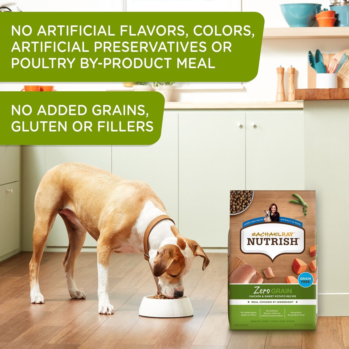 Rachael Ray Nutrish Zero Grain Natural Chicken and Sweet Potato Recipe Grain-Free Dry Dog Food