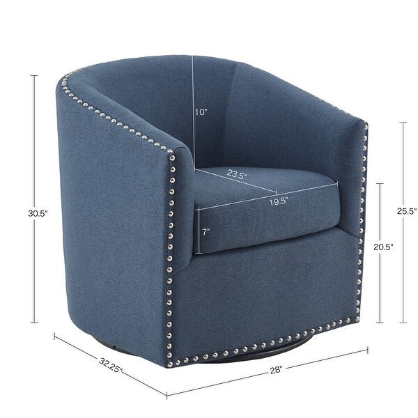 Madison Park Memo 360-degree Barrel Swivel Chair