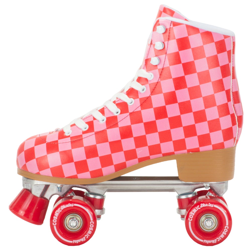 Cosmic Skates  Womens Veronica Checkered Roller Skates