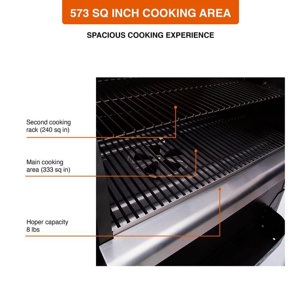 Z GRILLS 573 sq in Pellet Grill and Smoker Stainless Steel