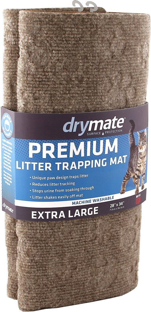 Drymate Premium Debossed Cat Litter Trapping Mat， Taupe