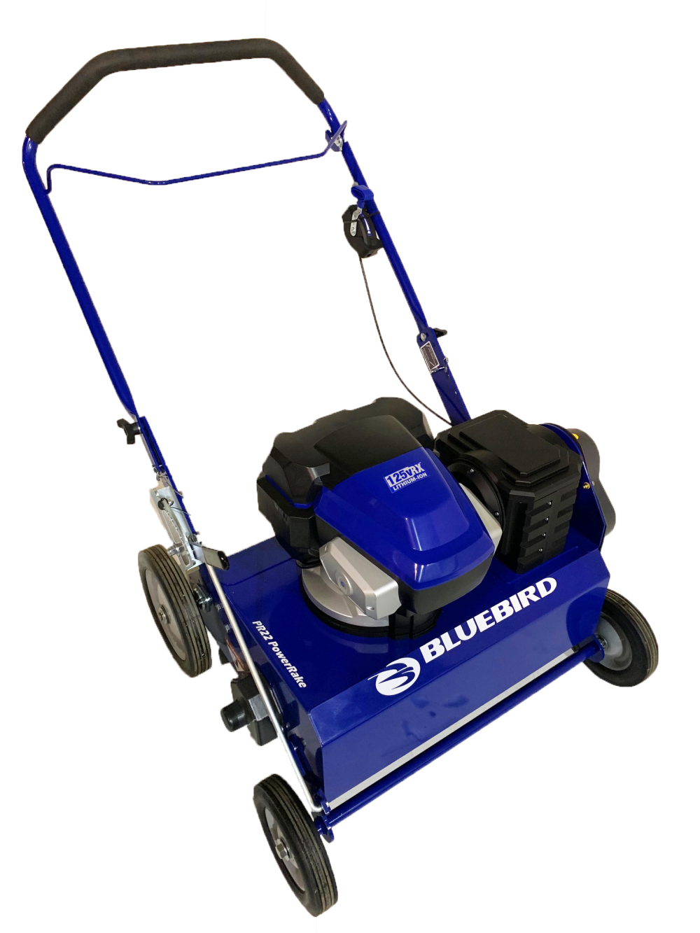 Bluebird 22 125V Power Rake Dethatcher Li Ion Wheeled Brushless Motor Bare Tool ;