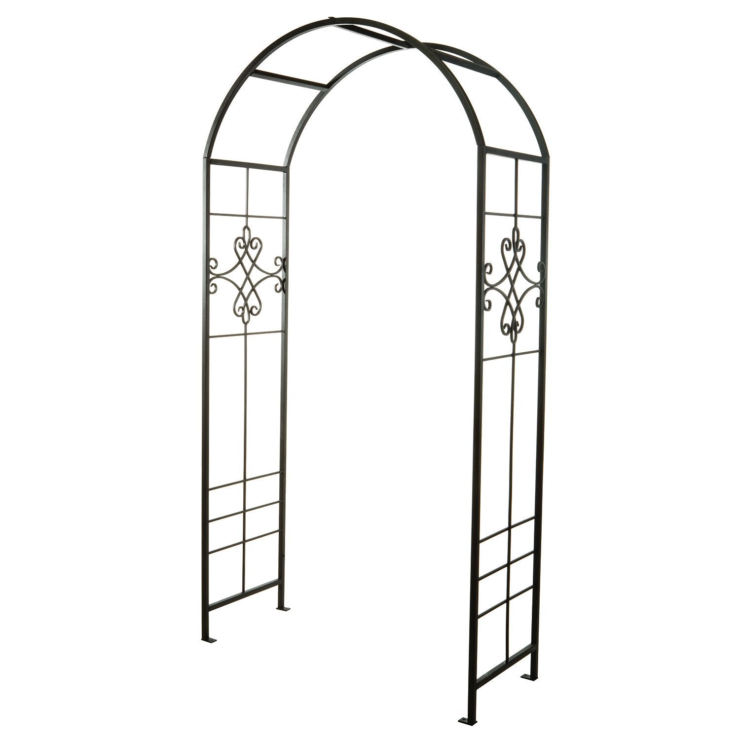 Panacea 90" Quatrefoil Scroll Arbor