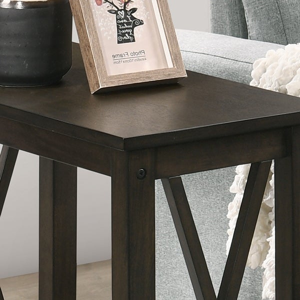 Furniture of America Joya Farmhouse 12-inch 1-shelf Side Table