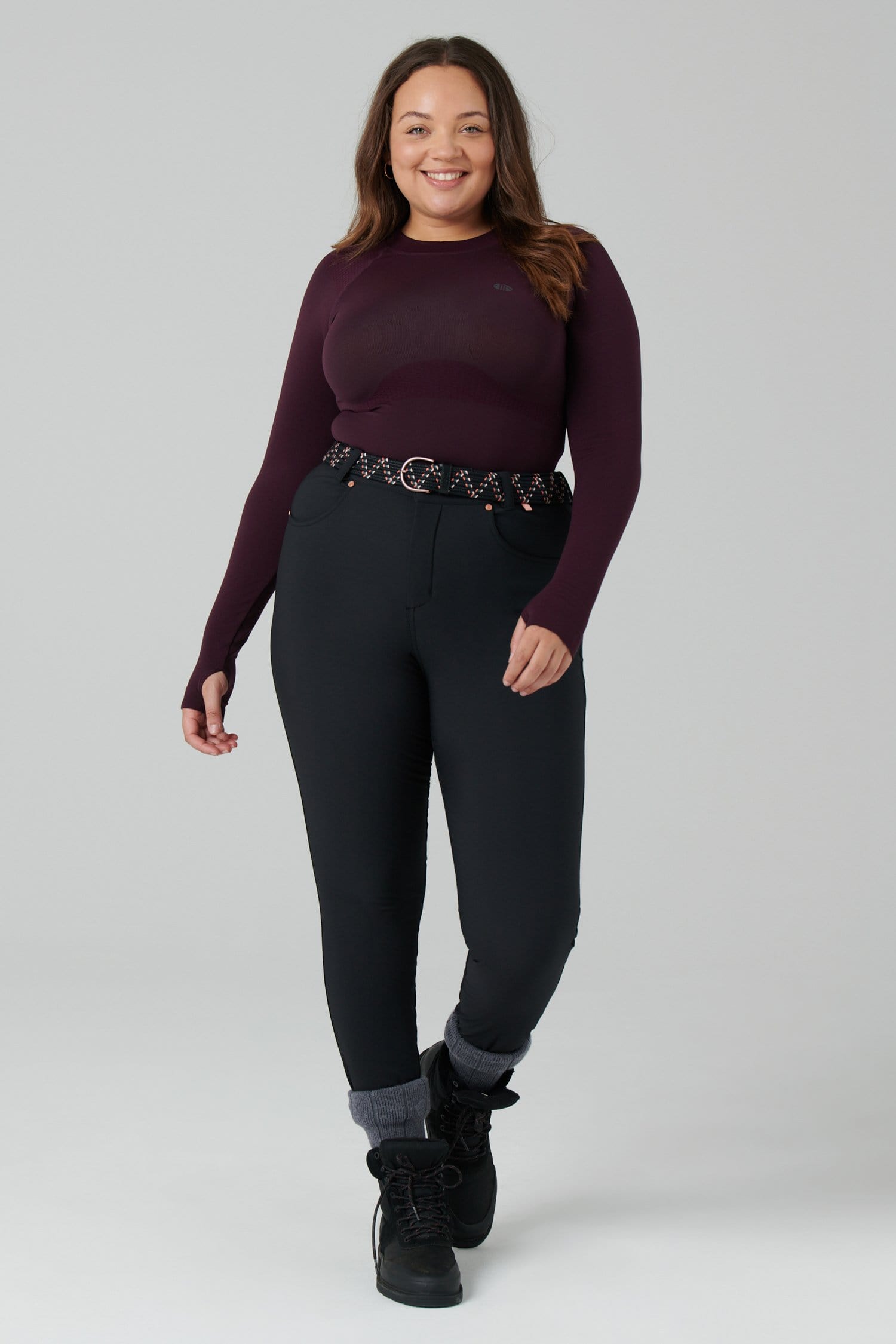 Thermal Skinny Outdoor Trousers - Black