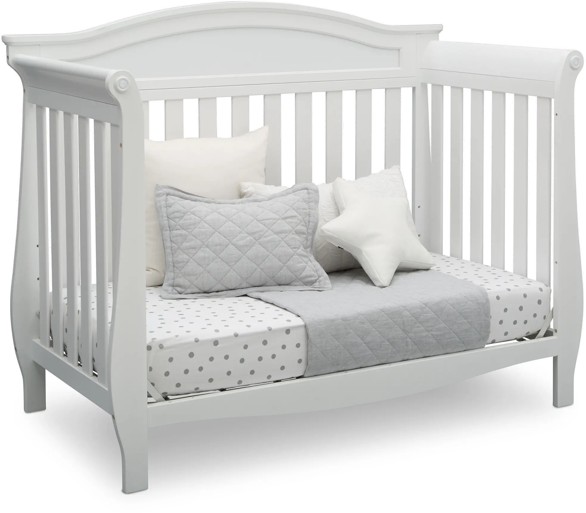 Lancaster White 4-in-1 Convertible Crib