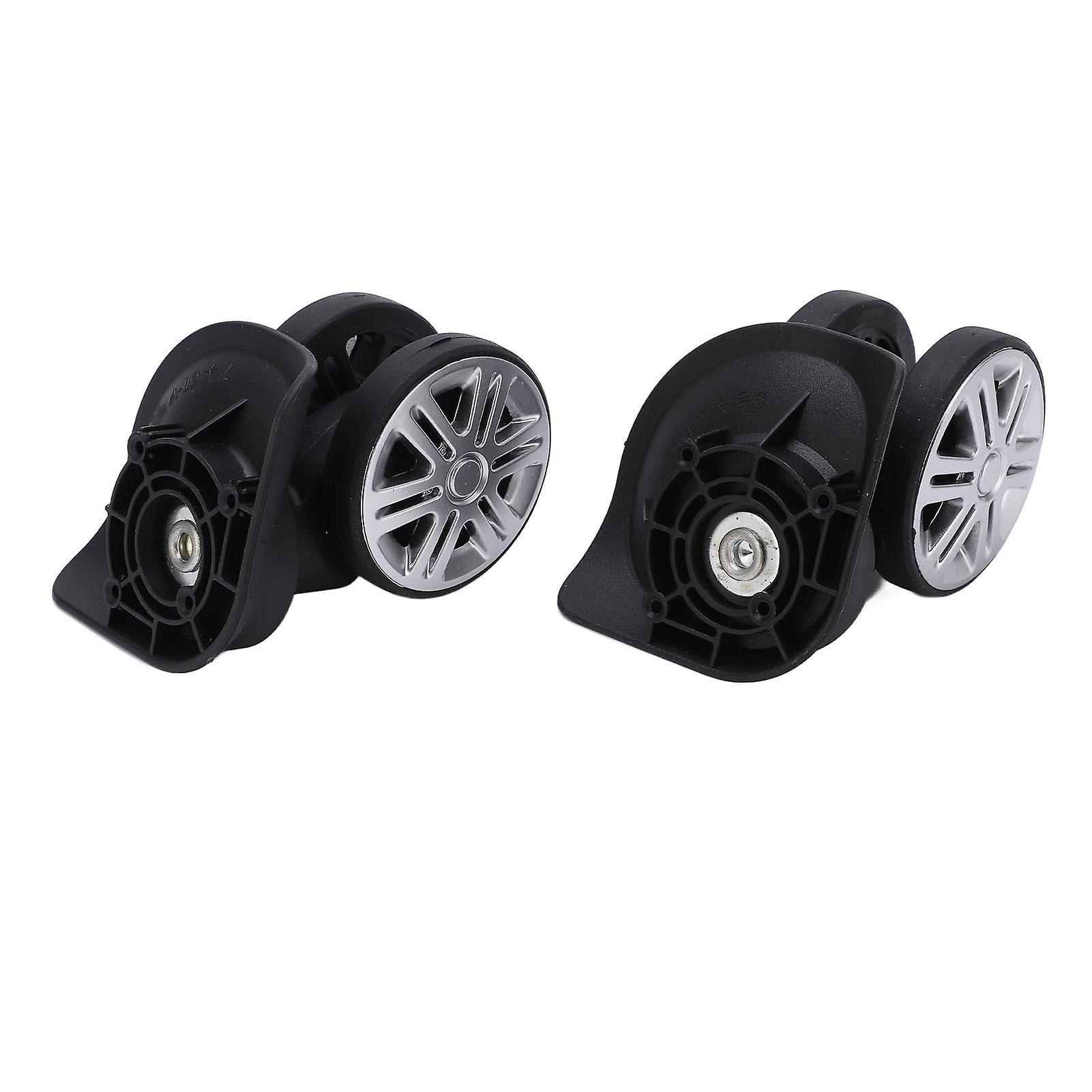 1 Pair Luggage Swivel Wheels Suitcase Swivel Casters Repalcement A19 Mute Double Row Wheels