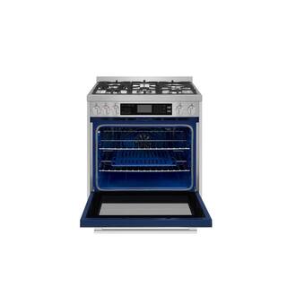 ROBAM 30 in. 5 Burner Slide-In Dual Fuel Range with Gas Stove and Electric Oven with Convection in. Stainless Steel ROBAM-G517K