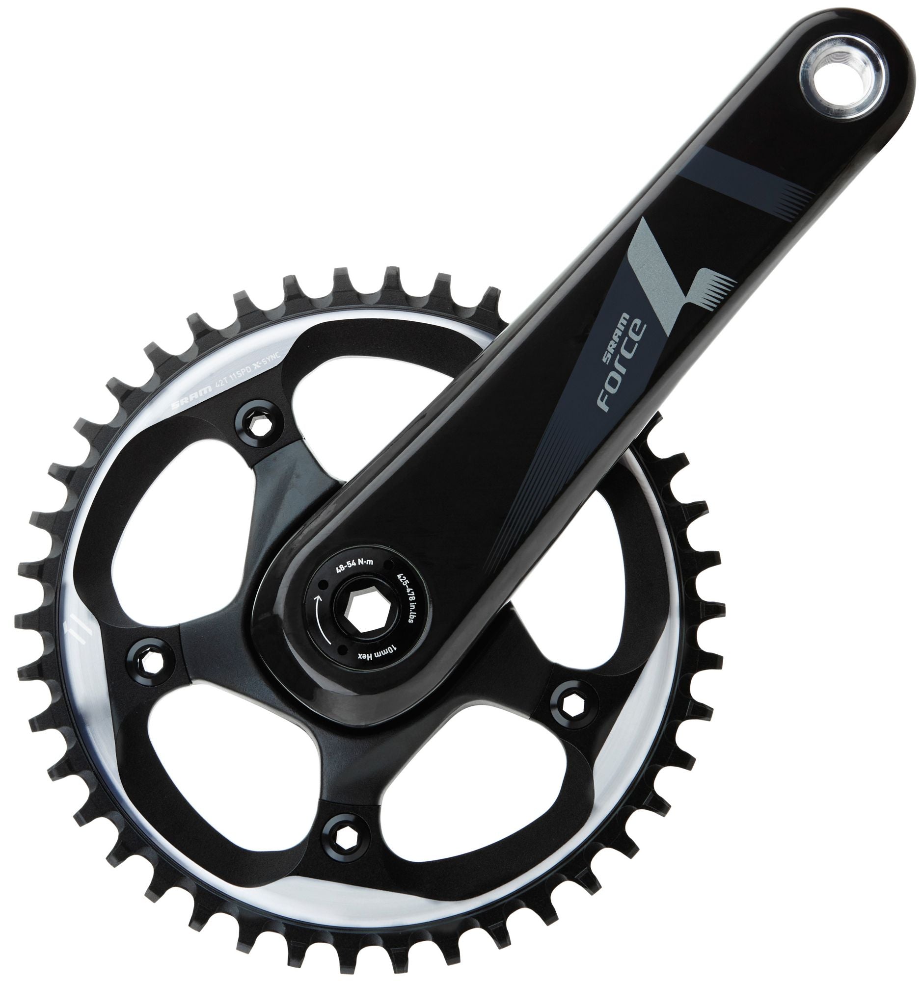 SRAM Force 1 11 Spd Cyclocross Crankset - Black