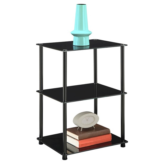 Classic Glass Tall 3 Tier End Table Breighton Home