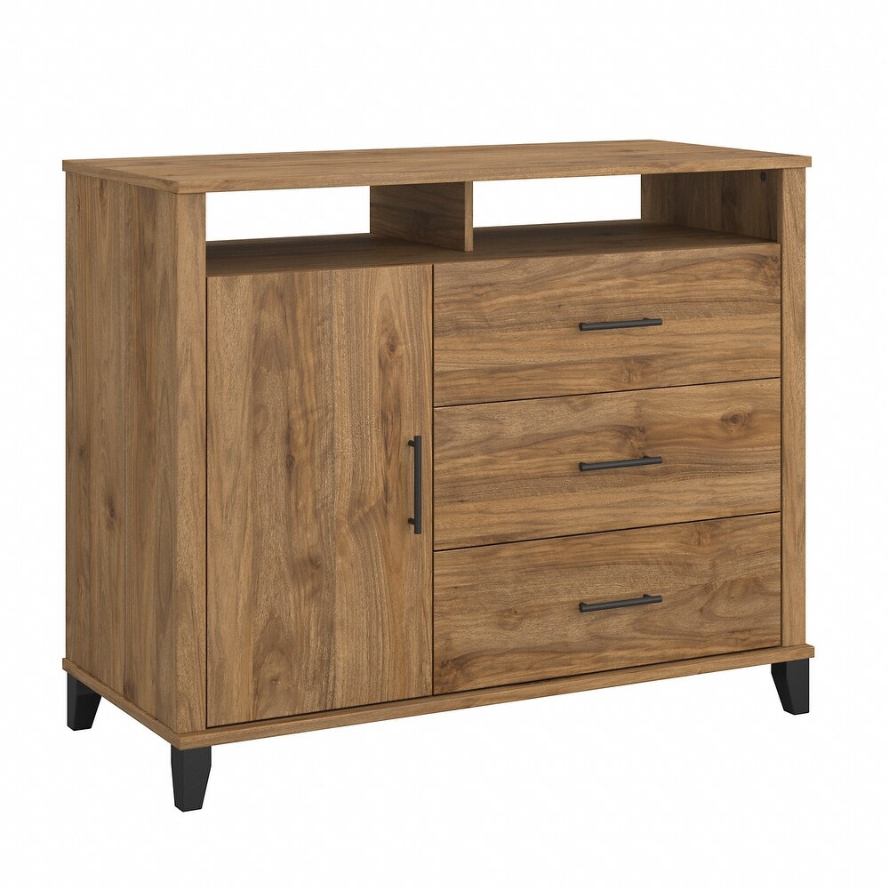 Somerset Tall Sideboard Buffet Cabinet by Bush Furniture