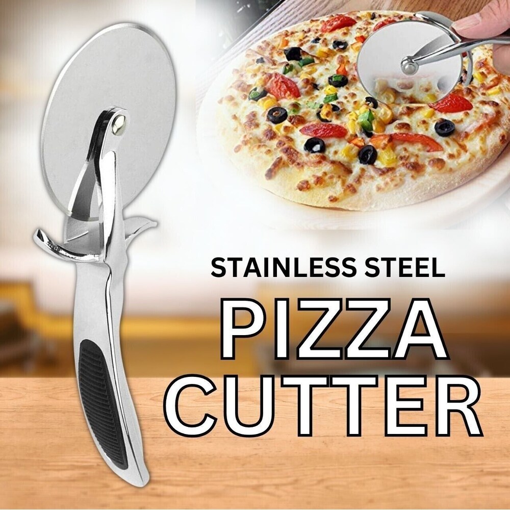 Large Stainless Steel Pizza Cutter Wheel