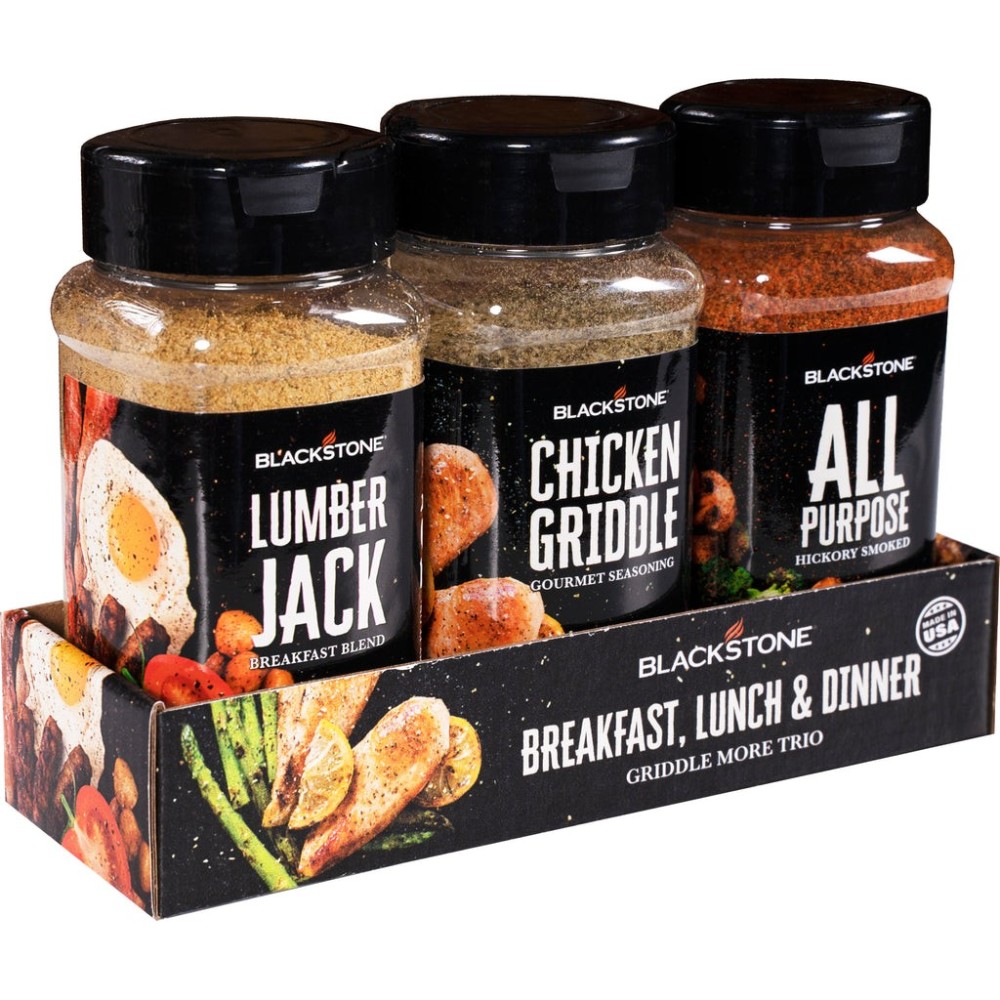 Blackstone Glass Bottles Seasoning Blend All Purpose 3pk ;