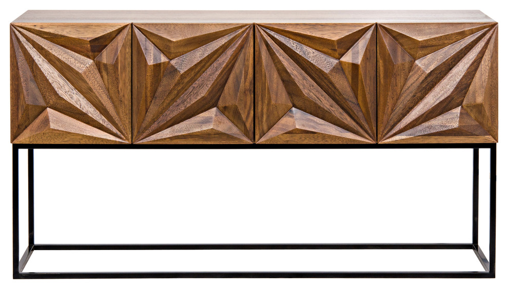 Zurich Console  Dark Walnut   Industrial   Console Tables   by HedgeApple  Houzz