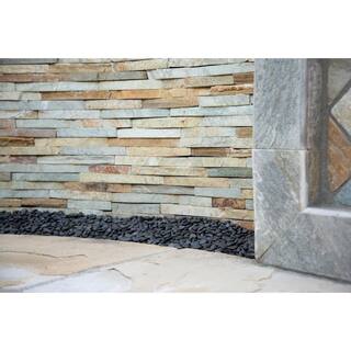 MSI Black Polished Pebbles 0.5 cu. ft . per Bag (0.25 in. to 0.5 in.) Bagged Landscape Rock (55 bagsCovers 22.5 cu. ft.) QBLK1.2POL40FP