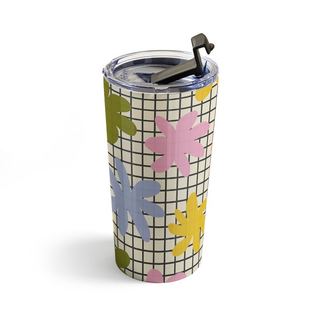 Alisa Galitsyna Playful Flowers20 Oz Stainless Steel Travel Mug Deny Designs