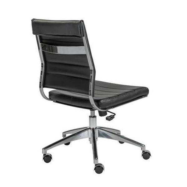 Axel Black Low Back Office Chair Without Armrests