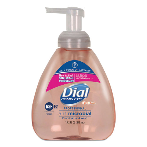 Dial Professional Dial Antimicrobial Foaming Hand Wash | Original Scent， 15.2oz， 4