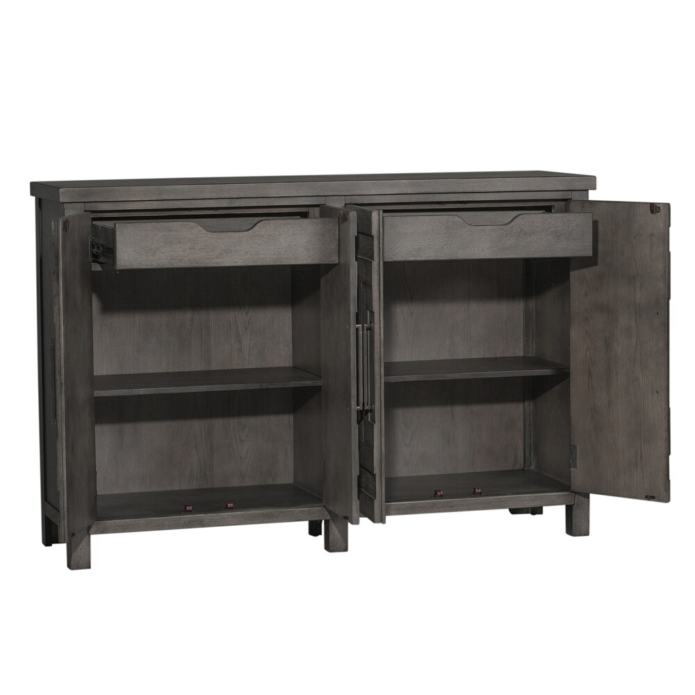 The Gray Barn Modern Farmhouse Dusty Charcoal Distressed Buffet