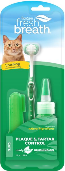 TropiClean Fresh Breath Cat Dental Kit