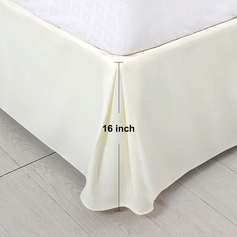 Pleated Bed Skirt Classic Tailored Styling Ruffled 16 Drop Queen(60x80)