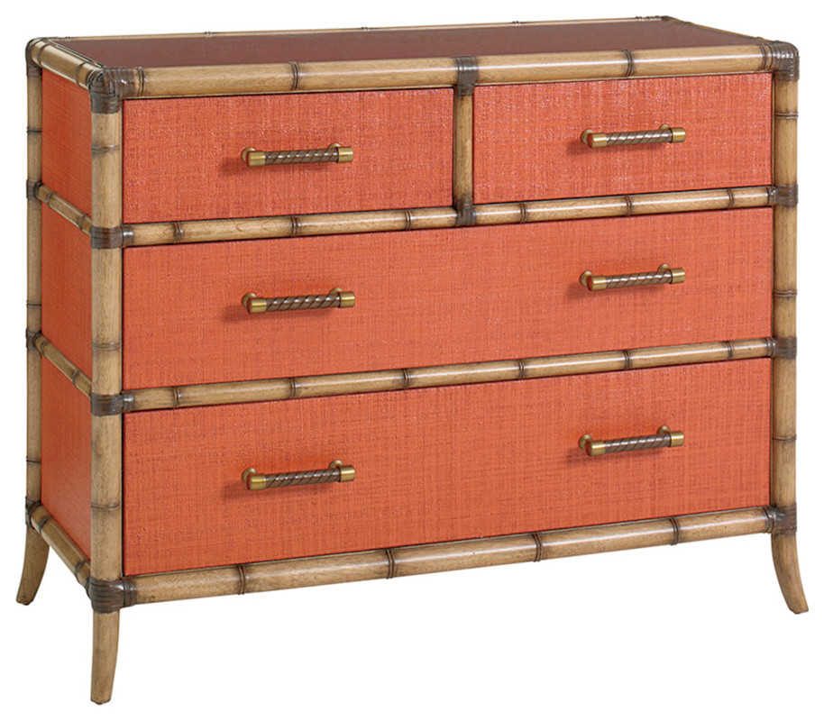 Red Coral Chest   Asian   Accent Chests And Cabinets   by Benjamin Rugs and Furniture  Houzz