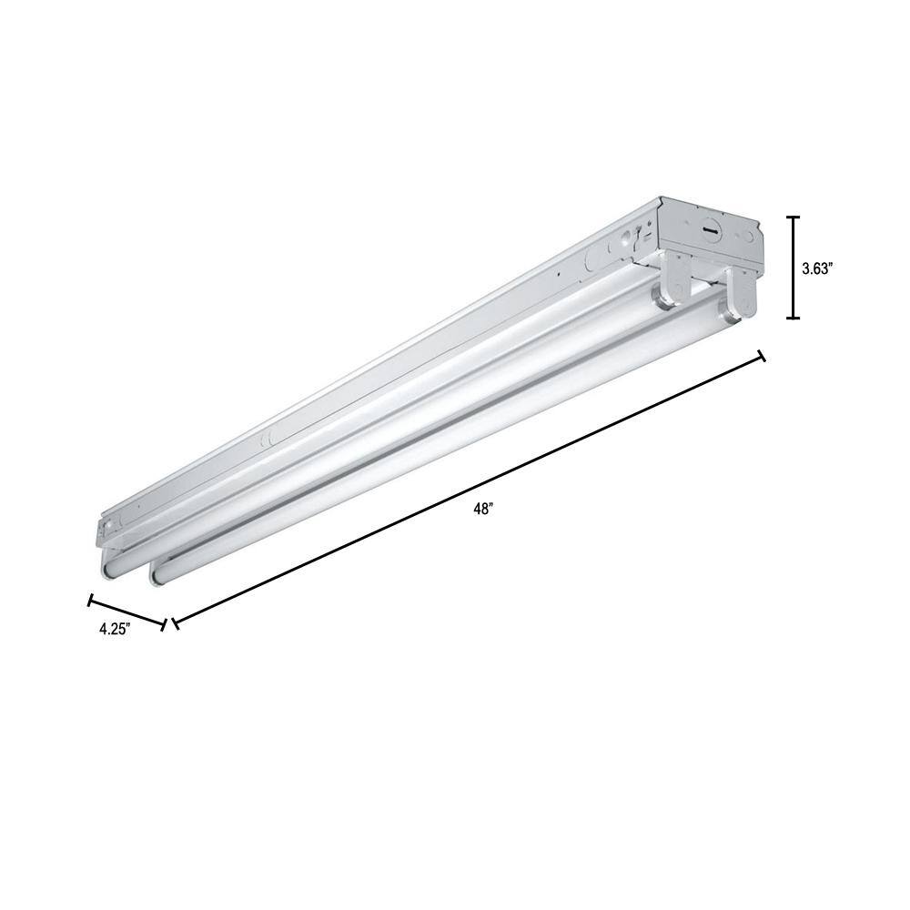 Metalux 32-Watt 2-Light White 4 ft. Fluorescent Strip Light SSF232R