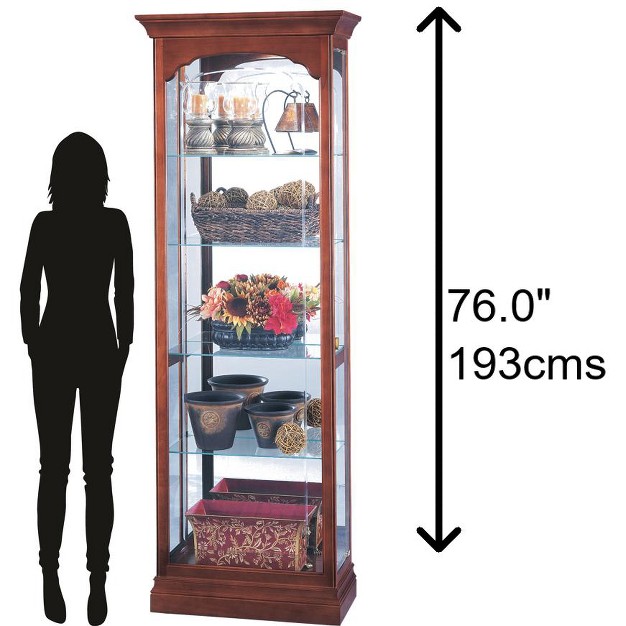 Howard Miller 680340 Howard Miller Portland Curio Cabinet 680340 Windsor Cherry