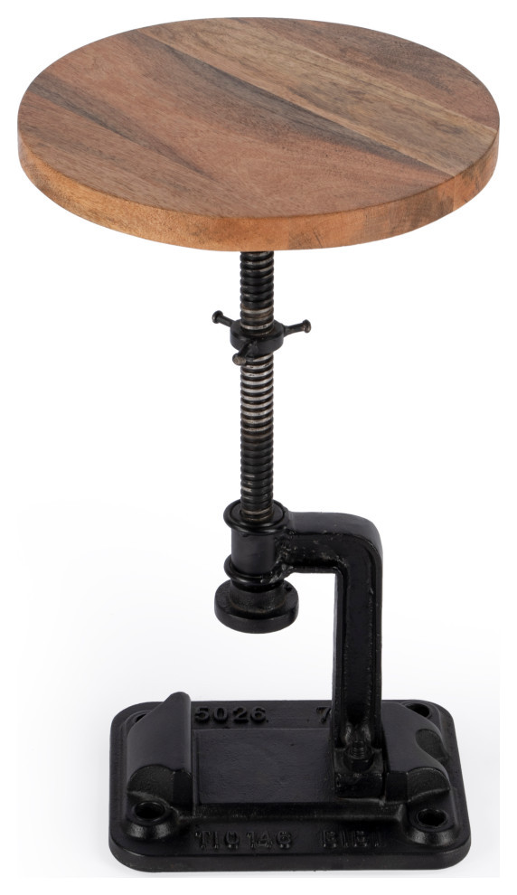 Ellis Adjustable Pedastal Side table   Industrial   Side Tables And End Tables   by Butler Specialty Company  Houzz