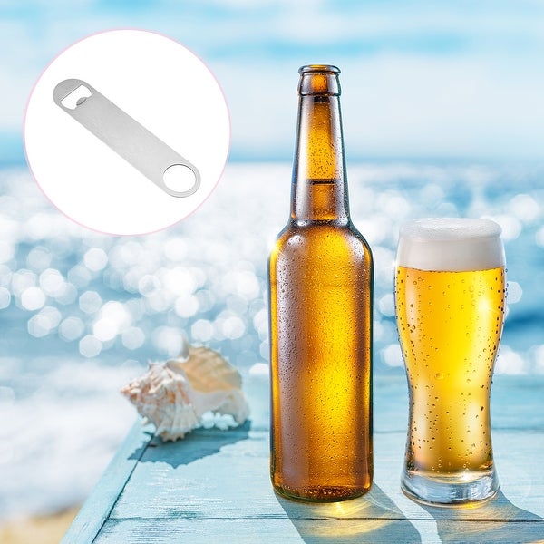 10pcs Stainless Steel Flat Beer Bottle Openers 7.09