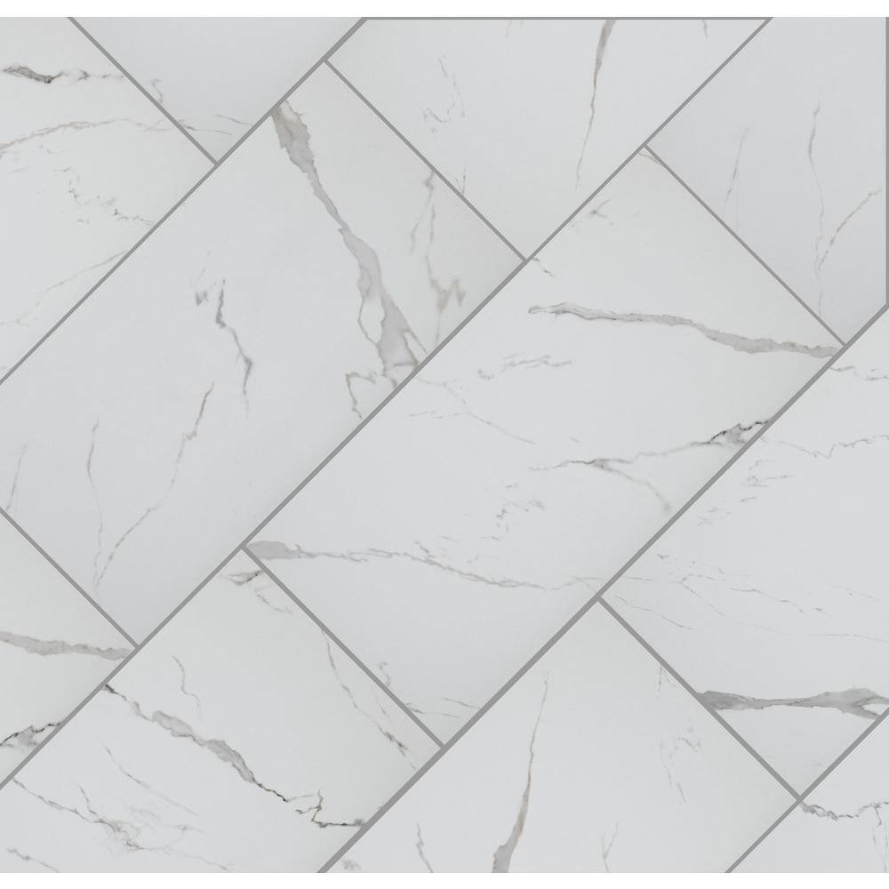 Florida Tile Home Collection Carrara Matte Rectified 12 in. x 24 in. Porcelain Floor and Wall Tile (13.3 sq. ft. case) CHDEAJ0212X24