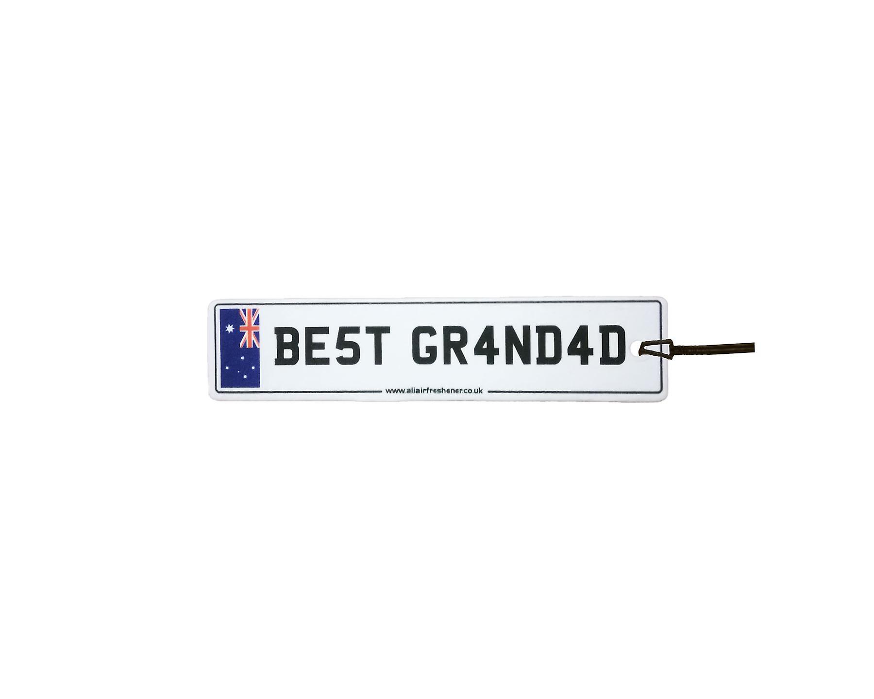 Australia - Best Grandad License Plate Car Air Freshener