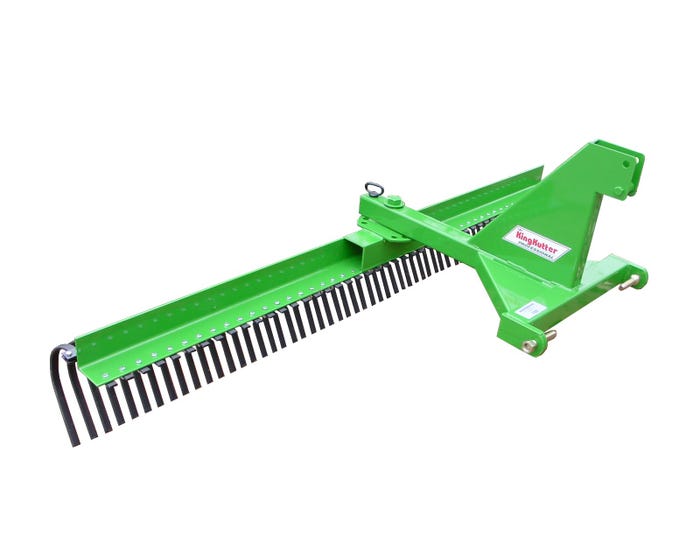 King Kutter 8 Professional Landscape Rake， Green - YR-G-96-JP